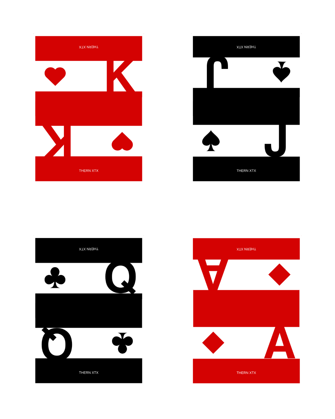 THERN XTX PLAYING CARDS
